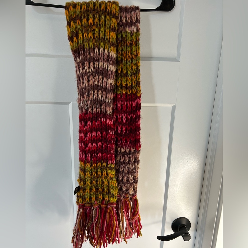 Kyber multi colored wool scarf.